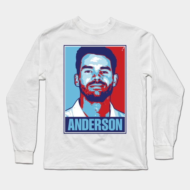 Anderson - ENGLAND Long Sleeve T-Shirt by DAFTFISH